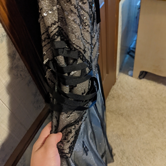 Vintage Beaded Prom Gown - Picture 5 of 11